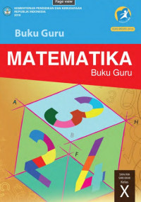 Buku Guru Kelas 10 (1 SMA): Matematika-R.2016